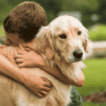 Humans and Golden Reyrivers